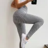 PantalonesKnitted fishnet leggings - high waist - slim - quick drying