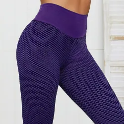 Sexy push up leggings - fishnet pattern - high waist - quick drying