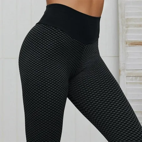 Sexy push up leggings - fishnet pattern - high waist - quick drying