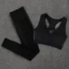 Elastischer Push-Up BH / Leggings - Nahtlos - Hohe Taille - 2er Set