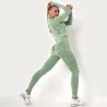 Camouflage fitness set - naadloos - shirt met lange mouwen / leggingFitness