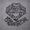 Camouflage fitness set - naadloos - shirt met lange mouwen / leggingFitness