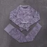 Camouflage Fitness Set - Nahtlos - Langarmshirt / Leggings