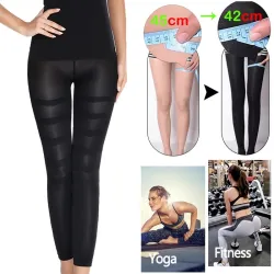 Thigh / stomach / legs slimming tights - compression leggings - anti-cellulite - high waisted