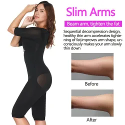 Afslankende bodysuit - armen / taille / dijen - full body shaper - met ritsJumpsuits
