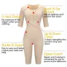 Slimming bodysuit - arms / waist / thighs - full body shaper - with zipper