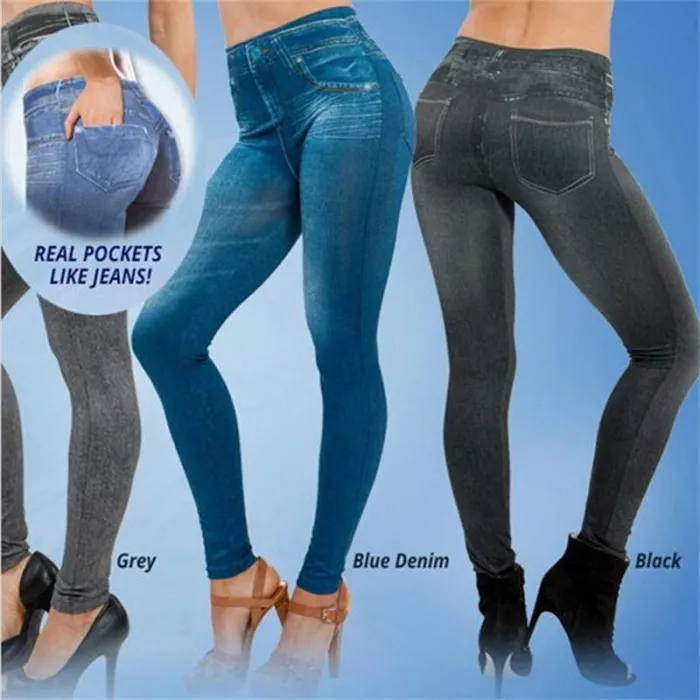 Warme Leggings - Schlankheitshose - mit Fleecefutter / Taschen