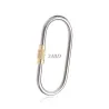 Titanium alloy carabiner - keychain - with lock buckle - camping / hiking