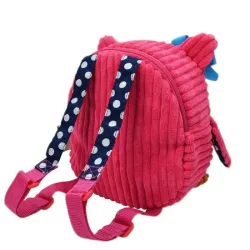 Plüsch Schulrucksack - rosa Eule