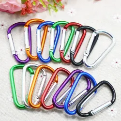 Legering karabijnhaak met gesp - sleutelhanger - 5 stuksSleutelhangers