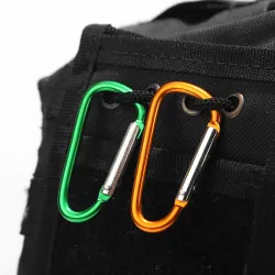 Legering karabijnhaak met gesp - sleutelhanger - 5 stuksSleutelhangers