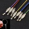 Durable stainless steel wire keychain -  ring connector - hanging cable - 5/10 pieces