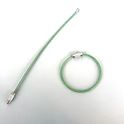 Durable stainless steel wire keychain -  ring connector - hanging cable - 5/10 pieces