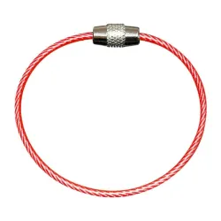 llaveroDurable stainless steel wire keychain -  ring connector - hanging cable - 5/10 pieces