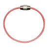 llaveroDurable stainless steel wire keychain -  ring connector - hanging cable - 5/10 pieces
