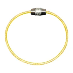 llaveroDurable stainless steel wire keychain -  ring connector - hanging cable - 5/10 pieces