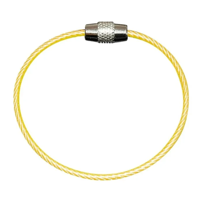 llaveroDurable stainless steel wire keychain -  ring connector - hanging cable - 5/10 pieces