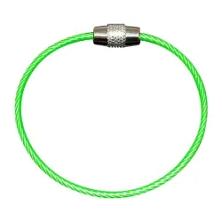 Durable stainless steel wire keychain -  ring connector - hanging cable - 5/10 pieces