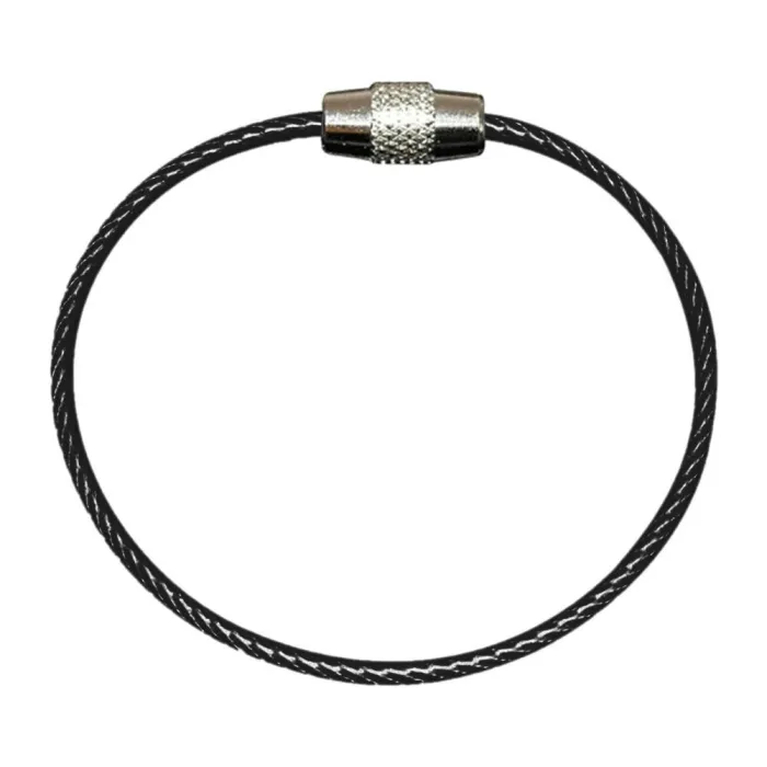 llaveroDurable stainless steel wire keychain -  ring connector - hanging cable - 5/10 pieces