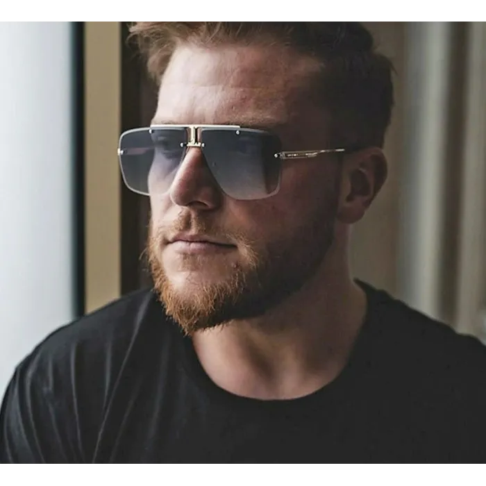 Gafas de solVintage square sunglasses for men - rimless