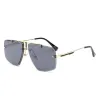 Gafas de solVintage square sunglasses for men - rimless