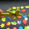 Kühlschrankmagnete aus Holz - Comic-Tiere - 12 Stück