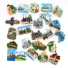 Tourist 3D fridge magnets - Bhutan / Japan / Germany / Turkey / Australia / Prague