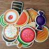 Dessert cartoon fridge magnets - 16 pieces / set