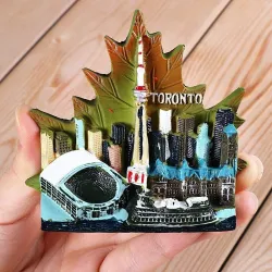 Tourist resin fridge magnets - USA / Brazil / Canada / Peru / Mexico