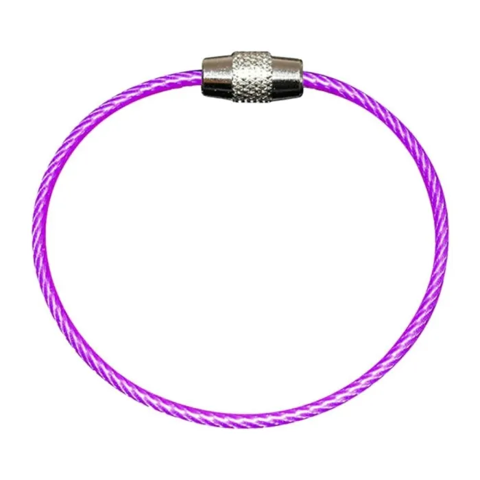 llaveroDurable stainless steel wire keychain -  ring connector - hanging cable - 5/10 pieces