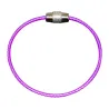 llaveroDurable stainless steel wire keychain -  ring connector - hanging cable - 5/10 pieces
