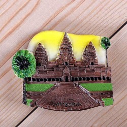 Tourist 3D fridge magnets - Bhutan / Vietnam / Laos / Myanmar / Nepal / Cambodia
