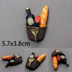 Bionic Food Fridge Magnet 3d Creative Simulation Food Cute Refrigerator Magnetic Stickers Photo Magnetic Sticker Decoration Gift