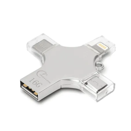 Pamięć flash 4 w 1 - micro USB / type-C / OTG - pendrive - 16GB / 32GB / 64GB / 128GBPamięć USB