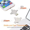 Pamięć flash 4 w 1 - micro USB / type-C / OTG - pendrive - 16GB / 32GB / 64GB / 128GBPamięć USB