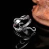 Octopus tentacle ring - titanium steel - adjustable