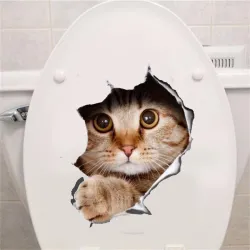 Pegatinas de pared3D cute cat - wall stickers - vinyl