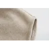 Vintage Wolljacke beige - mit Taschen / Gürtel / Knöpfen