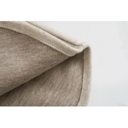 Vintage Wolljacke beige - mit Taschen / Gürtel / Knöpfen