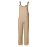 Vintage Leinen Jumpsuit - Schnürriemen - locker - weites Bein