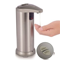 Automatyczny dozownik mydła - stal nierdzewna - czujnik podczerwieniŁazienka & toaleta