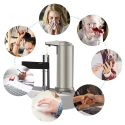 Distributeur de savon automatique - acier inoxydable - détection infrarouge