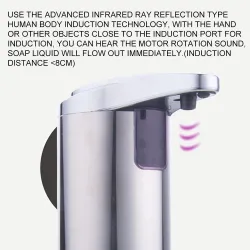 Baño & AseoDispensador de jabón automático - acero inoxidable - sensor infrarrojo
