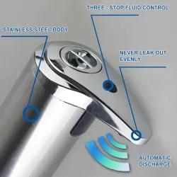 Baño & AseoDispensador de jabón automático - acero inoxidable - sensor infrarrojo