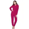Pyjama uit één stuk - zachte fleece warme jumpsuit - met capuchon/ritsLingerie