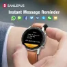 SANLEPUS - Smart Watch - Herzfrequenz - Telefonate - Training - wasserdicht - Bluetooth - Android / IOS