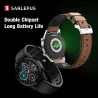 SANLEPUS - Smart Watch - Herzfrequenz - Telefonate - Training - wasserdicht - Bluetooth - Android / IOS