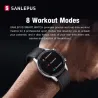 SANLEPUS - Smart Watch - Herzfrequenz - Telefonate - Training - wasserdicht - Bluetooth - Android / IOS