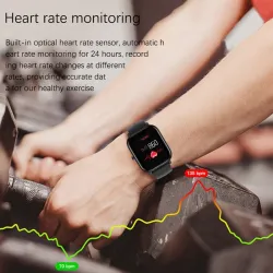 LIGE P8 - Smart Watch - Bluetooth - waterdicht - LED - Android / IOS - unisexHorloges