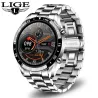 LIGE - Smart Watch - Bluetooth - Herzfrequenzmessung - Musiksteuerung - wasserdicht